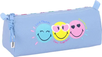 Produktbild von Allzwecktasche Smiley Joyful Bunt Hellblau 21 x 8 x 7 cm