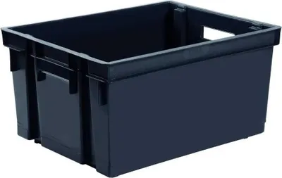 Produktbild von EDA Lagerkiste anthrazit - Kunststoff - 30L - 44 x 35 x 24 cm