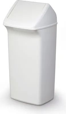 Immagine prodotto di Cestino per rifiuti con coperchio DURABIN FLIP 40 - bianco