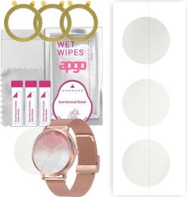 Produktbild von apgo 3 Stück Schutzfolie, Matt, kompatibel mit Kello DX5 Smartwatch, Hydrogel Displayschutzfolie mit Positionierhilfe, Displayfolie, robust und kratzfest