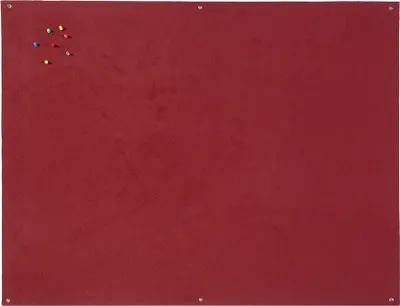 Immagine prodotto di Lavagna in feltro Bi-Office senza cornice 900 x 600 mm rosso bordeaux senza cornice