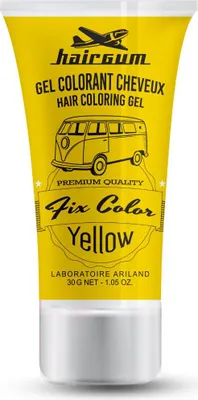 Immagine prodotto di Colore non permanente Hairgum Fix Color Yellow Styling Gel (30 ml)