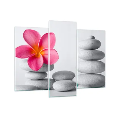 Produktbild von Bilder auf glas - Spa buddhismus ruhig blume - 130x100cm - Glasbilder - Wandbilder - Kunstdruck - zum Aufhängen bereit - Wanddekoration aus Glas - Glas Bilder - Wandbild auf Glas - GCB130x100-2304