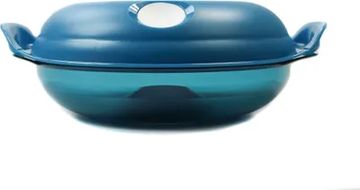 Produktbild von TUPPERWARE Mikrowelle Mikro-Fix 700 ml blau rund Micro Mikro Dose Microwelle
