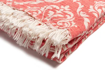 Produktbild von Strandtuch Barok style 100x180 Rot 100% Baumwolle Hamamtuch Saunatuch