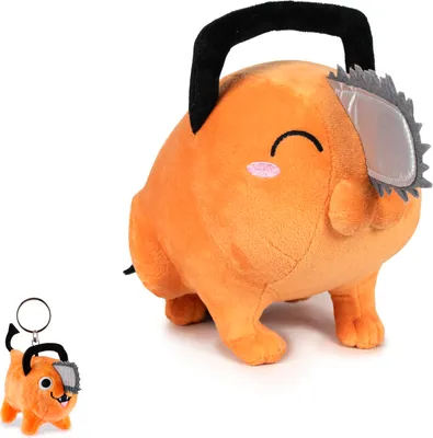 Produktbild von Chainsaw Man Pochita Plüschtier + Anhänger / Kuscheltier Stofftier Plüsch Figur
