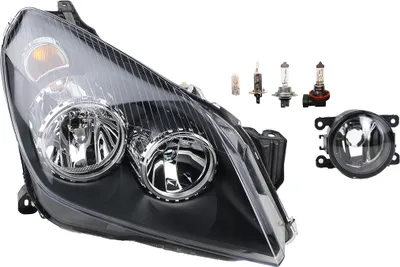 Produktbild von Scheinwerfer passend für Opel Astra H 03/04- H7 H1 R + Nebel+ euchtmitt. 1216562 1216662 93178636 93190387 8200074008 6202E1 00006202E1 Johns