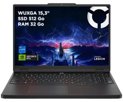 Produktbild von Lenovo Legion 5 15IRX10, Intel® Core™ i7, 38,9 cm (15.3"), 1920 x 1200 Pixel, 32 GB, 512 GB, Schwarz