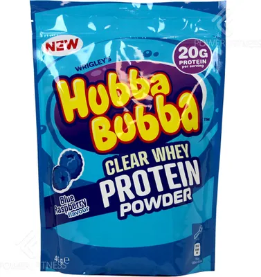 Obrázok produktu pre Mars Hubba Bubba Clear Whey Protein Powder 405 g modrá malina / Srvátkové izoláty / Clear srvátkový izolát s príchuťou obľúbených žuvačiek Hubba Bubba