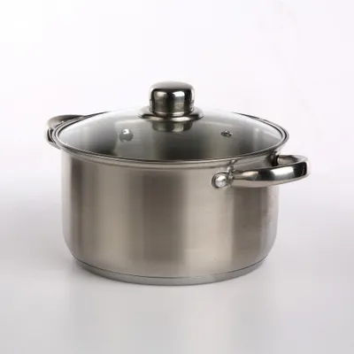 Image de Casserole en acier inoxydable avec couvercle FABIO 3,6 l / Acier inoxydable Casserole / Marmite à soupe