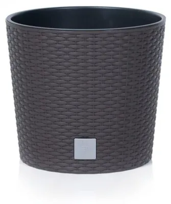 Obrázek produktu pro Květináč RATO ROUND + vklad, 25 cm - umbra