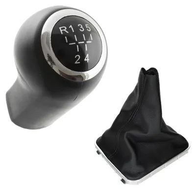 Produktbild von Schaltknauf 5-Gang + Schaltmanschette Chrom Rahmen für Opel Zafira B 2005-2015