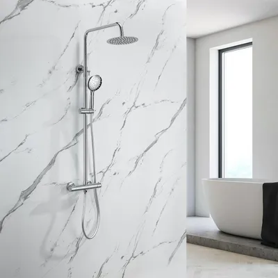 Produktbild von LOMAZOO Duschsysteme Regendusche Ariel Edelstahl Chrom
