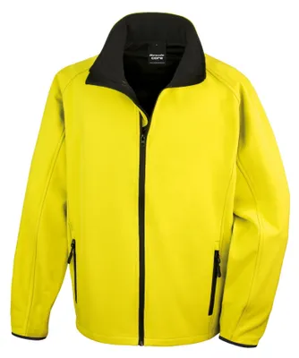 Produktbild von Result Core - Softshelljacke Zum Bedrucken für Herren FK1248 (L) (Gelb/Schwarz)