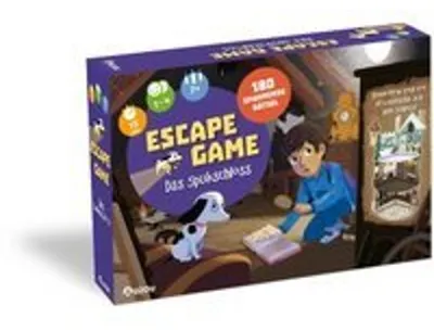 Produktbild von AUZOU, Escape Game - Das Spukschloss, Rätselspiel Kinder, Spannendes Geister-Abenteuer, Kinderspiele ab 7, Kooperatives Spiel, Für 1–4 Spieler ab 7 Jahren