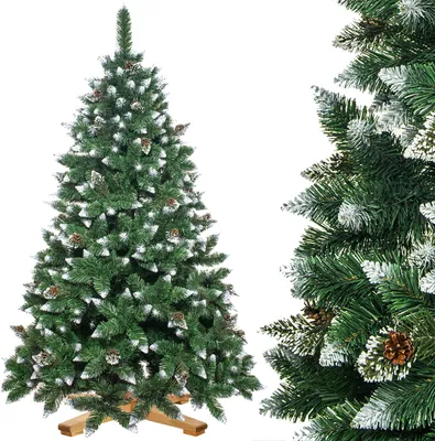 Produktbild von ROYAL TREES Künstlicher Weihnachtsbaum 240 cm Diamantkiefer mit Kunstschne