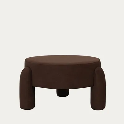 Produktbild von HOMLA OLLERA Hocker in Schokolade Stoff 65x65x36 cm