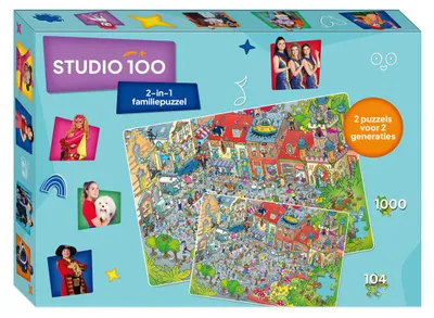 Immagine prodotto di Puzzle per famiglie 2 in 1 - 30 anni di Studio 100