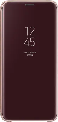 Image de Folio pour Samsung Galaxy S9 + Clear View Cover avec fenêtre transparente Fonction Stand Or Samsung