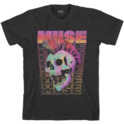 Produktbild von Muse Mowhawk Skull Black L T-Shirt