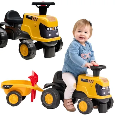 Produktbild von Falk Aufsitztraktor Jcb Fastrac mit Anhängerschaufel und Rechen, 1–3 Jahre