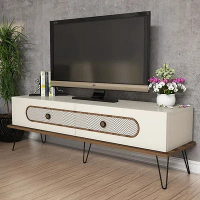 Produktbild von Skye Decor, Ekol- Ekol DEC, Sahne, TV-Schränke, 45x145x40 cm, 100% Melaminbeschichtete Partikelplatte