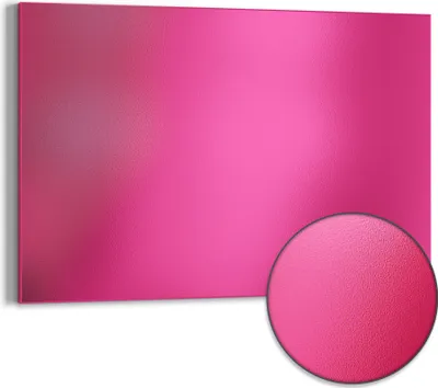 Produktbild von DEQORI Magnettafel Metall 60x40 cm 'Rosa' Whiteboard Pinnwand Magnetboard Büro