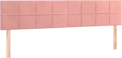 Produktbild von vidaXL Kopfteile Rosa 200x5x78/88 cm Samt