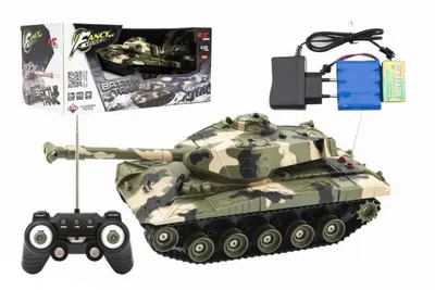 Produktbild von Tank RC plast 27cm 27MHz na baterie+dobíjecí pack se zvukem v krabici 37x17x19cm