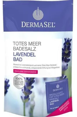 Produktbild von DERMASEL Totes Meer Badesalz+Lavendel SPA