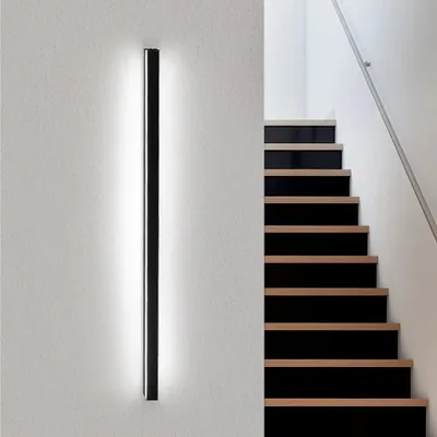 Obrázek produktu pro ZMH LED nástěnné světlo nástěnná lampa vnitřní černá studená bílá 100CM 32W moderní chodba nahoru dolů nástěnné osvětlení pro obývací pokoj kuchyň ložnice hotel