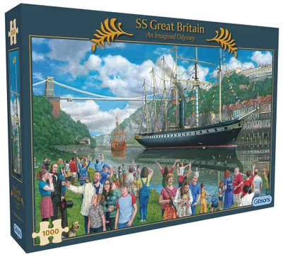 Produktbild von Gibsons Puzzle SS Great Britain 1000 Teile - lehrreiches Kartonspiel