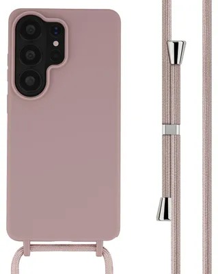Imagen del producto de Funda de Silicona con Cuerda para Samsung Galaxy S26 Ultra - Sand Pink