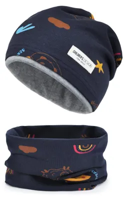 Productafbeelding van Kinderen Beanie Hoed en Sjaal Set van 95% Katoen