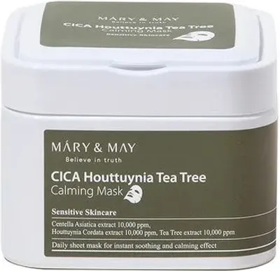 Produktbild von Mary & May - CICA Houttuynia Teebaum Beruhigungsmaske - 30 Stück