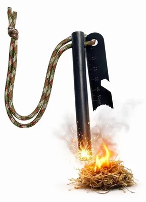 Produktbild von Feuerwehr Stahl Überlebenswerkzeug, Feuerstarter, Outdoor, Buschboot, Camping