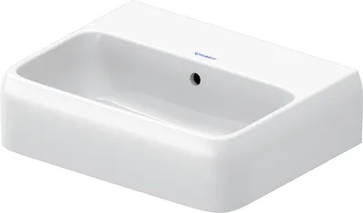 Produktbild von Duravit Handwaschbecken Qatego 45x35cm, o HL, m ÜL, Hahnloch, we hgl