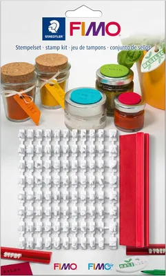 Image de FIMO 8700 09 – Ensemble de tampons : 88 lettres et chiffres