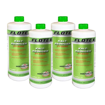 Produktbild von Flotex Kaltreiniger 4x1L Teilereiniger Motorreiniger Motorenreiniger Entfetter
