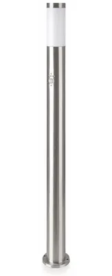 Obrázek produktu pro V-TAC sloupkové venkovní svítidlo VT-838, IP44, E27, PIR senzor, nerezová ocel, 1100mm, VT-8967, Ni-satin