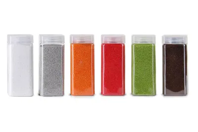 Produktbild von Dekosand, 0,1 - 0,5 mm in verschiedenen Farben, 550 ml Behälter , Farbe:grün