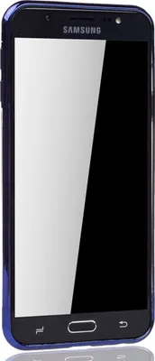 Produktbild von Handyhülle für Samsung Galaxy J4+ Plus Blau - Clear - TPU Silikon Case Backcover Schutzhülle in Transparent   Blau
