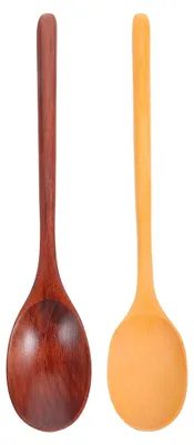 Produktbild von 2 Stück Holzlöffel mit langem Stiel für Honig und Küche