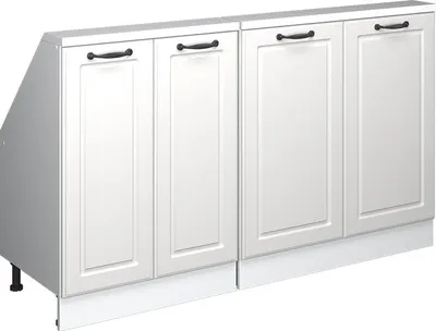 Produktbild von Dachschrägenschrank-Set Vicco Rion Weiß Landhaus 2er Set, Model 56025