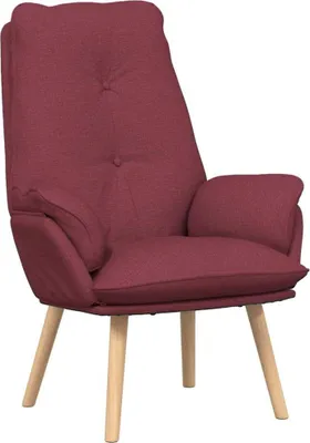 Produktbild von vidaXL Sessel Weinrot 69 x 74 x 93 cm Stoff und Sperrholz