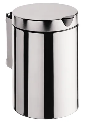 Produktbild von Emco Wandkosmetikeimer mit Klappdeckel System 2 3 l edelstahl