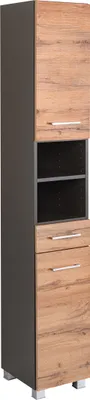 Zdjęcie produktu dla Held Möbel szafka boczna Paris 30 cm grafitowo-szary/dąb wotan