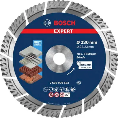 Produktbild von EXPERT Multi Material Diamanttrennscheibe, 230 x 22,23 x 2,4 x 15 mm