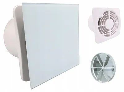 Produktbild von Vents KLIQ 150BASEWC Badezimmerlüfter Weißglas mit Timer
