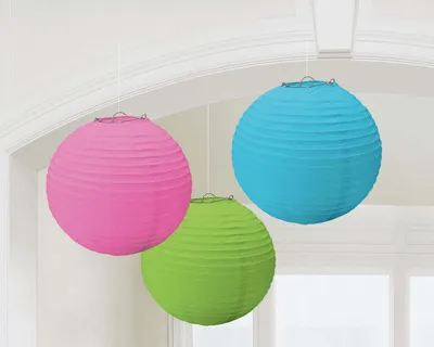 Produktbild von 3 Lampions bunt pastell